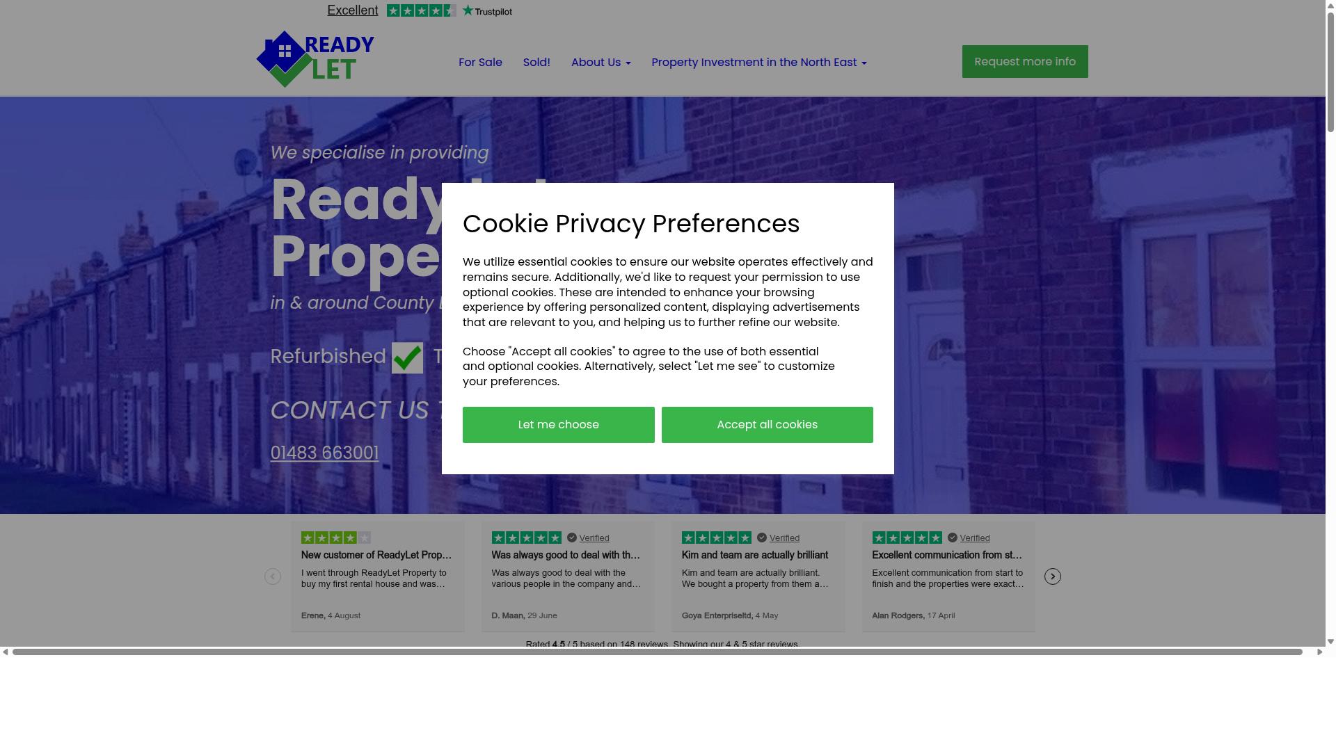 ReadyLet Properties website
